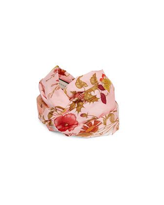 gucci headband neiman marcus|Gucci Floral Print Padded Silk Headband .